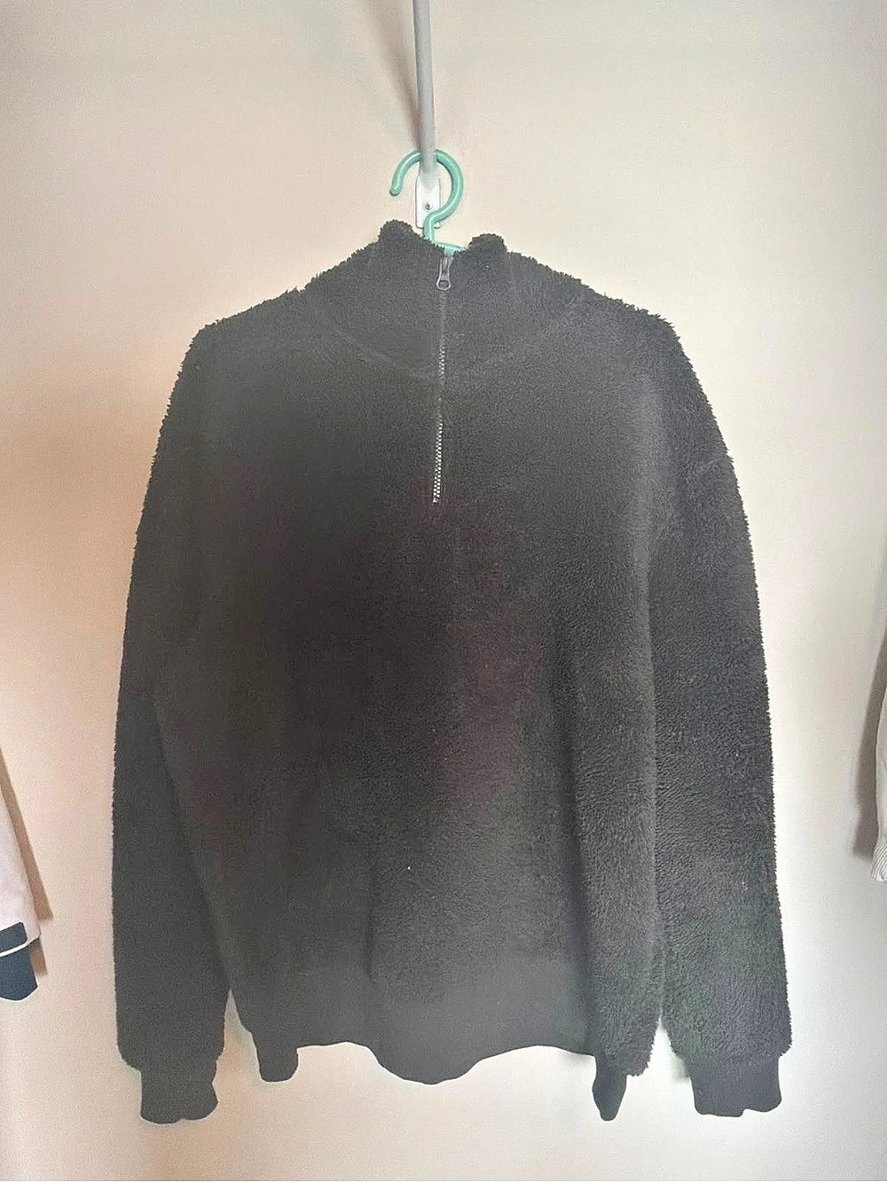 Zara Black Quarter-Zip Sweatshirt Like New
